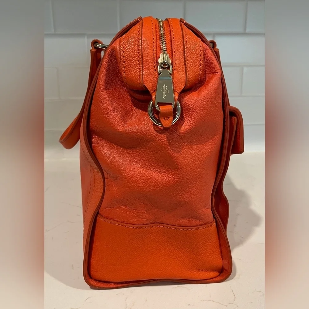 Cole‎ Haan Zoe Pebbled Leather Satchel/Shoulder Bag EUC
